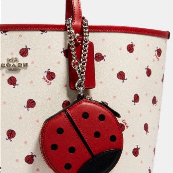 Coach Ladybug Pouch Bag Charm/Wallet - Picture 2 of 3